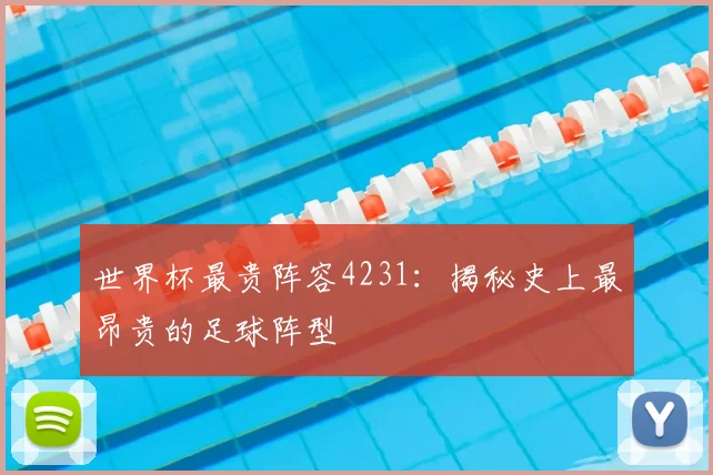 世界杯最贵阵容4231:揭秘史上最昂贵的足球阵型